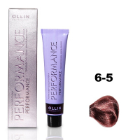 Ollin Performance Permanent Color Cream - Перманентная крем-краска для волос 6/5 темно-русый махагоновый 60 мл