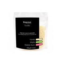 Kapous Depilation Flexible Polimer Wax In Granules Vanilla - Полимерный воск в гранулах с ароматом Ваниль 500 гр