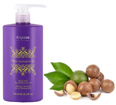 Kapous Macadamia Oil Mask - Маска для волос с маслом ореха макадамии 500 мл 