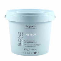 Kapous Blond Bar All Tech Powder With Anti-Yellow Effect - Обесцвечивающий порошок с антижелтым эффектом 500 г