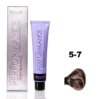 Ollin Performance Permanent Color Cream - Перманентная крем-краска для волос 5/7 светлый шатен коричневый 60 мл