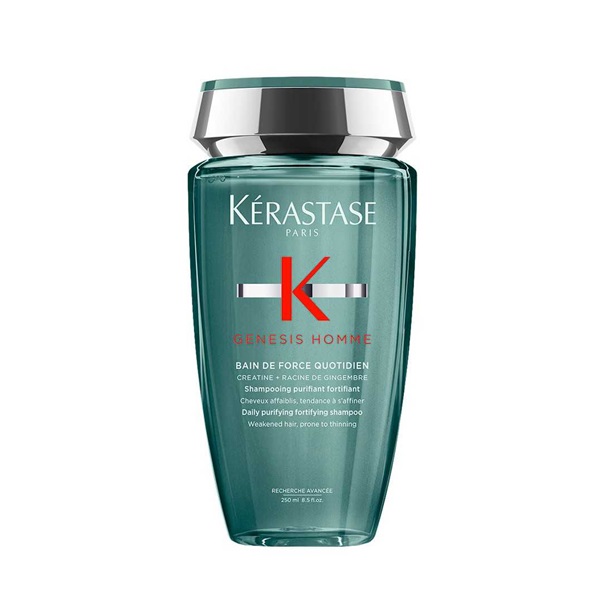 Kerastase Genesis Homme Bain de Force Quotidien - Мужской укрепляющий шампунь для ежедневного ухода за ослабленными волосами 250 мл