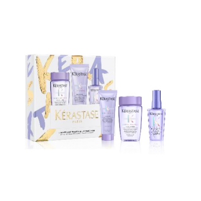 Kerastase Blond Absolu Discovery SET 2021 - Новогодний набор для осветленных волос  (шампунь-ванна 80 мл, молочко 75 мл, масло 45 мл)