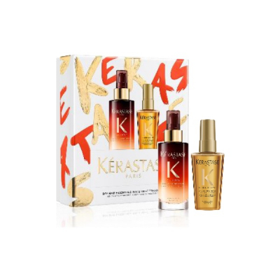 Kerastase Nutritive SET 2021 - Новогодний набор (ночная питательная сыворотка 90 мл, масло для всех типов волос 50 мл)