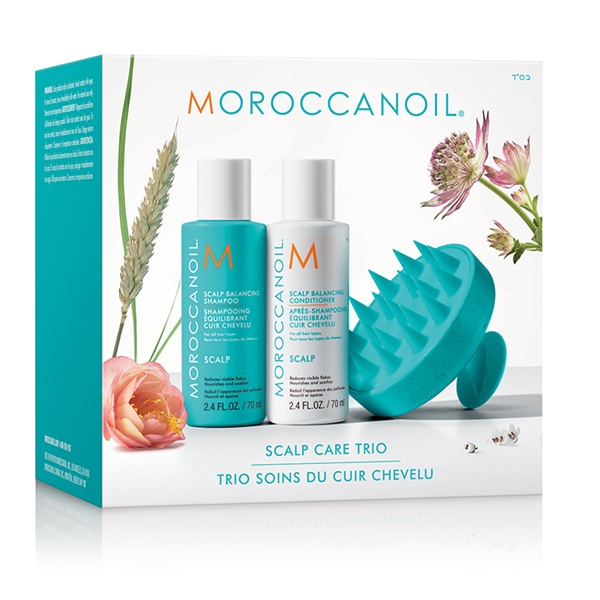 Moroccanoil Scalp Discovery Kit - Набор "Баланс" (шампунь 70мл; кондиционер 70мл; щетка массажная)