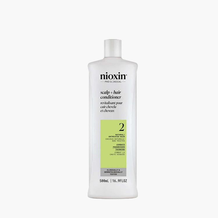 Nioxin System 2 Scalp+Hair Thickening Conditioner - Увлажняющий кондиционер для натуральных истонченных волос (Система 2) 500 мл