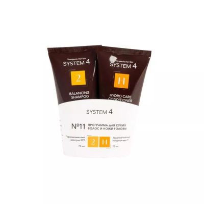 Sim System 4 №11 Mini - Программа мини №11 для сухих волос и кожи головы (шампунь 75 мл + кондиционер 75 мл)