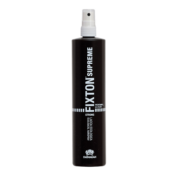 Farmagan Fixton Supreme Hair Spray Strong No Gas - Лак для волос сильной фиксации без газа с провитамином В5 и UV фильтром 250 мл