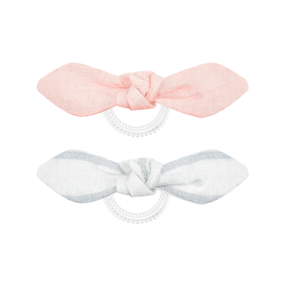 Invisibobble Bowtique Duo Nordic Breeze Summer Lemming Go - Резинка для волос (бежевый/розовый) 2 шт