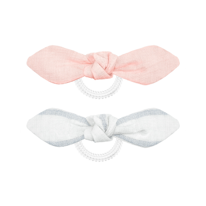 Invisibobble Bowtique Duo Nordic Breeze Summer Lemming Go - Резинка для волос (бежевый/розовый) 2 шт