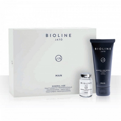 Bioline-JaTo Man Mineral AGE Professional Treatment Set - Набор для профессионального ухода (сыворотка 5 х 7, маска 60 мл)