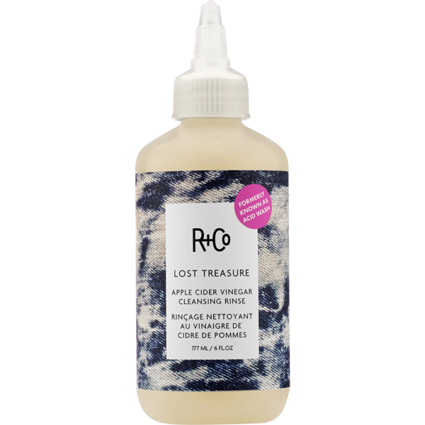 R+Co Lost Treasure Apple Cider Vinegar Cleansing Rinse Shampoo - Деликатно очищающий шампунь для волос и кожи головы с яблочным уксусом "моё сокровище" 177 мл