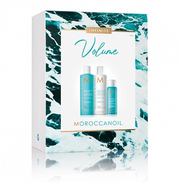 Moroccanoil Volume Set 2021 - Весенний набор объём 2021 (шампунь экстра объём 250 мл; кондиционер экстра объём 250 мл; спрей для прикорневого объёма 75 мл)