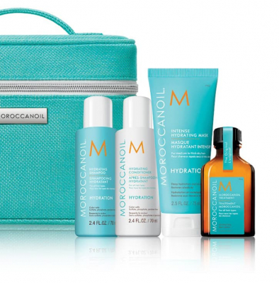Moroccanoil Mediterranean Escape Hydration Kit - Дорожный набор 2022 увлажнение (шампунь 70мл, кондиционер 70мл, маска 75мл, масло 25 мл)