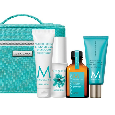 Moroccanoil 2023 Body Option - Дорожный набор 2023 (гель для душа, крем для рук, масло, парфюмированный мист для волос и тела)