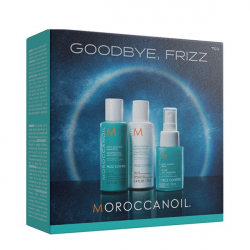 Moroccanoil Frizz Discovery 2024 - Набор для непослушных волос (шампунь, кондиционер, спрей-защита)