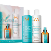 Moroccanoil Volume Spring Kit 2024 - Весенний набор для объёма волос (шампунь 250 мл; кондиционер 250 мл; масло 25 мл; лосьон для тела 10 мл)