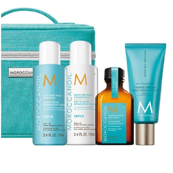 Moroccanoil Repair Kit 2023 - Дорожный набор восстановление (шампунь 70мл+кондиционер 70 мл+масло для волос 25мл+крем для рук 40мл)