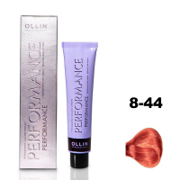 Ollin Performance Permanent Color Cream - Перманентная крем-краска для волос 8/44 светло-русый интенсивно-медный 60 мл