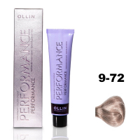 Ollin Performance Permanent Color Cream - Перманентная крем-краска для волос 9/72 блондин коричнево-фиолетовый 60 мл