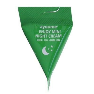 Ayoume Enjou Mini Night Cream - Крем для лица ночной с центеллой 3 гр 1 шт
