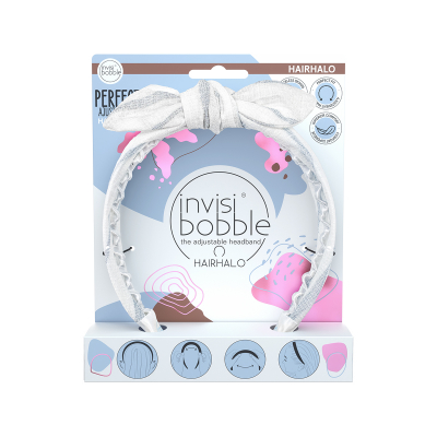 Invisibobble Hairhalo Nordic Breeze Midsommar Love - Ободок для волос (белый)
