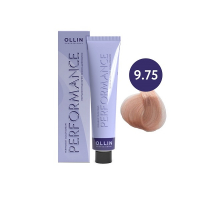 Ollin Performance Permanent Color Cream - Перманентная крем-краска для волос 9/75 блондин коричнево-махагоновый 60 мл