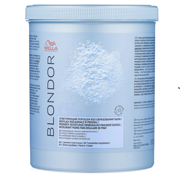 Wella Blondor Multi Blonde - Порошок для блондирования без образования пыли 800 г