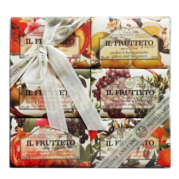 Nesti Dante Il Frutteto - Набор мыла «фруктовый сад» 6 шт х 150 гр