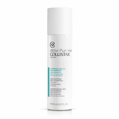 Collistar Attivi Puri Niacinamide Dry Shampoo - Сухой шампунь с ниацинамидом 150 мл