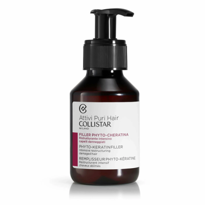 Collistar Attivi Puri Hair Phyto-Keratin Filler - Фитокератинавый наполнитель уход перед шампунем 100 мл