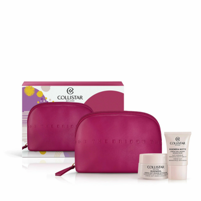 Collistar Rigenera - Набор (крем для лица и шеи против морщин 50 мл + ночной крем для лица и шеи против морщин, 15 мл + косметичка)