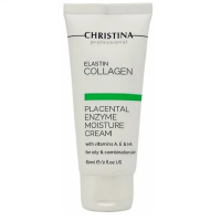 Christina Elastin Collagen Placental Enzyme Moisture Cream with Vit A, E & HA - Увлажняющий крем с плацентой, энзимами, коллагеном и эластином для жирной и комбинированной кожи 60 мл