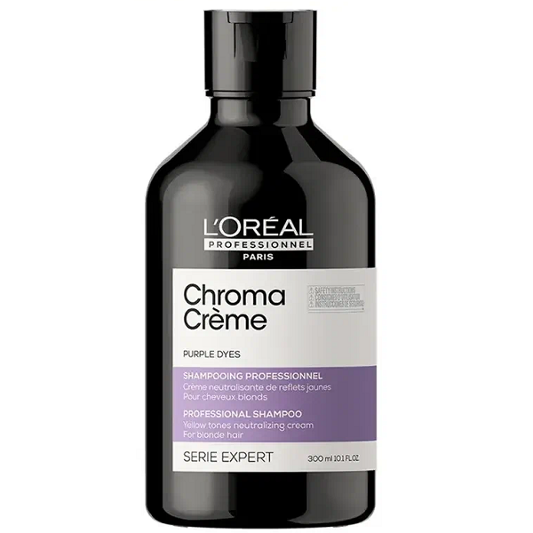 L'Oreal Professionnel Serie Expert Chroma Creme Shampoo - Шампунь-крем с фиолетовым пигментом для нейтрализации желтизны очень светлых волос 300 мл