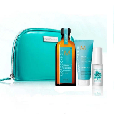 Moroccanoil 2023 Original - Весенний набор 2023 (парфюм. мист 30 мл + косметичка + маска 70 мл + масло 100 мл)