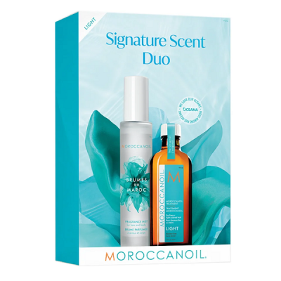 Moroccanoil Signature Scent Duo 2022 B - Набор (парфюмированный мист 100 мл, масло 100 мл)