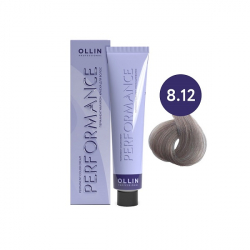 Ollin Performance Permanent Color Cream - Перманентная крем-краска для волос 8/12 светло-русый пепельно-фиолетовый 60 мл