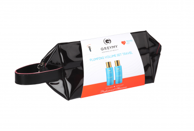 Greymy Plumping Volume Set Travel - Набор миниатюр для объёма волос в косметичке (шампунь 100мл + кондиционер 100мл)