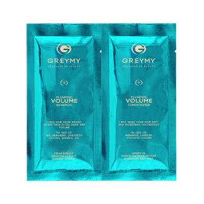 Greymy Plumping Volume Shampoo And Conditioner - Пробник для объёма и уплотнения волос (шампунь и кондиционер) 10 мл