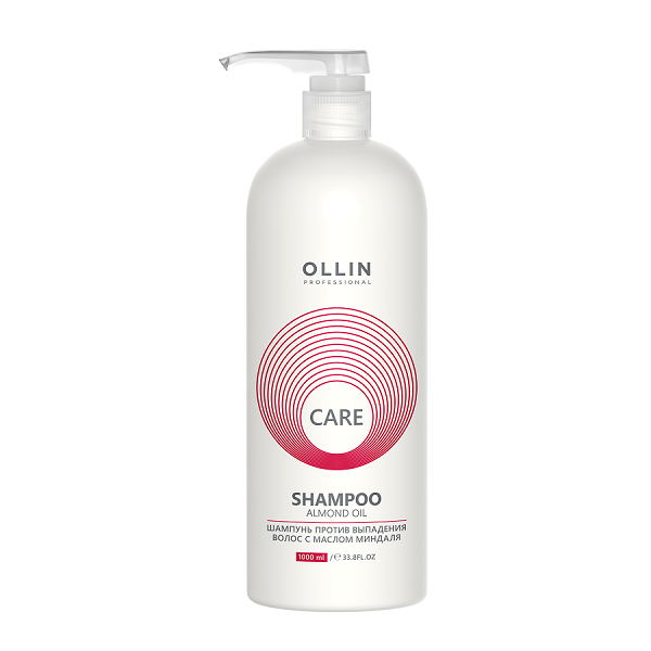 Ollin Care Almond Oil Shampoo - Шампунь против выпадения волос с маслом миндаля 1000 мл