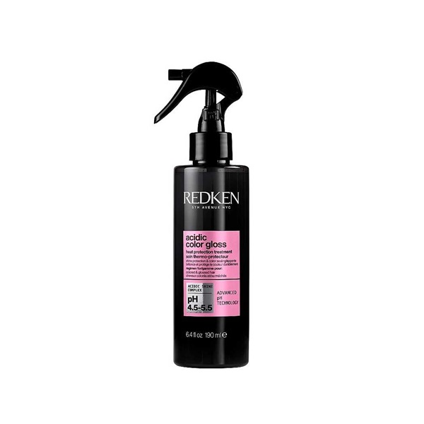 Redken Acidic Color Gloss Heat Protectant Treatment - Несмываемый спрей с термозащитой для ухода за окрашенными волосами 190 мл