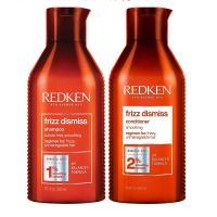 Redken Frizz Dismiss Set - Набор для гладкости и дисциплины волос (шампунь 300 мл, кондиционер 300 мл)