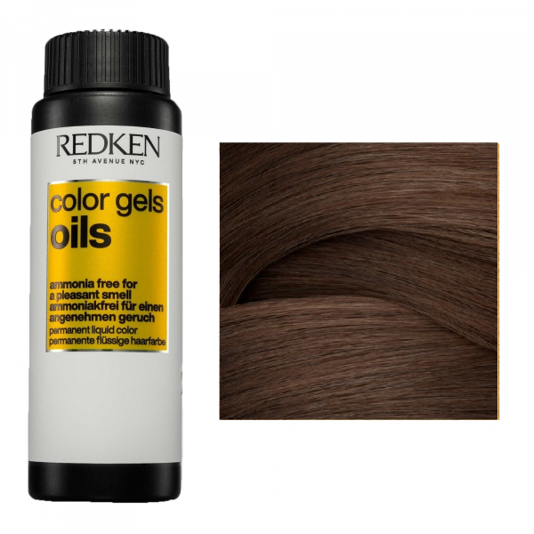 Redken Color Gels Oils - Жидкая стойкая краска для волос без аммиака 5NW 60 мл