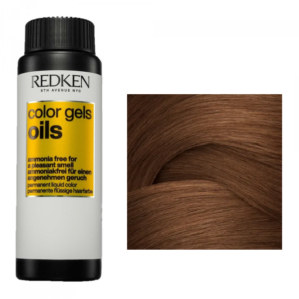 Redken Color Gels Oils - Жидкая стойкая краска для волос без аммиака 8WG 60 мл