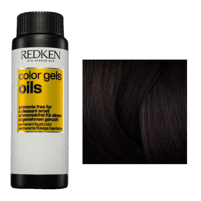 Redken Color Gels Oils - Жидкая стойкая краска для волос без аммиака 1NN 60 мл