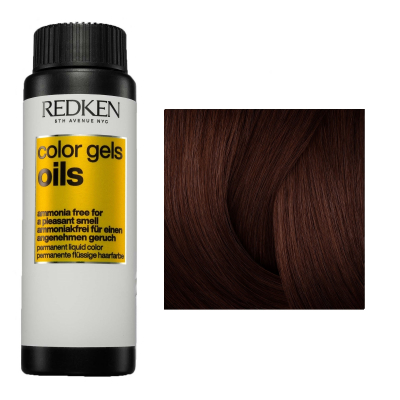 Redken Color Gels Oils - Жидкая стойкая краска для волос без аммиака 4BC 60 мл