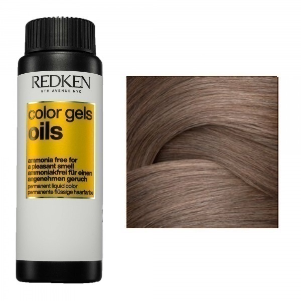 Redken Color Gels Oils - Жидкая стойкая краска для волос без аммиака 8NCH 60 мл