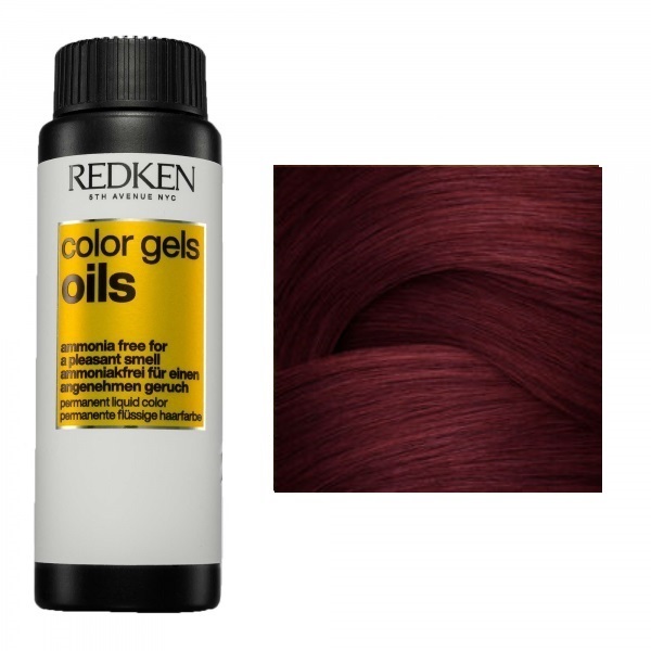 Redken Color Gels Oils - Жидкая стойкая краска для волос без аммиака 5RV 60 мл