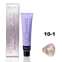 Ollin Performance Permanent Color Cream - Перманентная крем-краска для волос 10/1 светлый блондин пепельный 60 мл