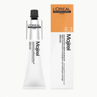 L'Oreal Professionnel Majirel - Стойкая крем-краска для волос 8.3 золотистый 60 мл